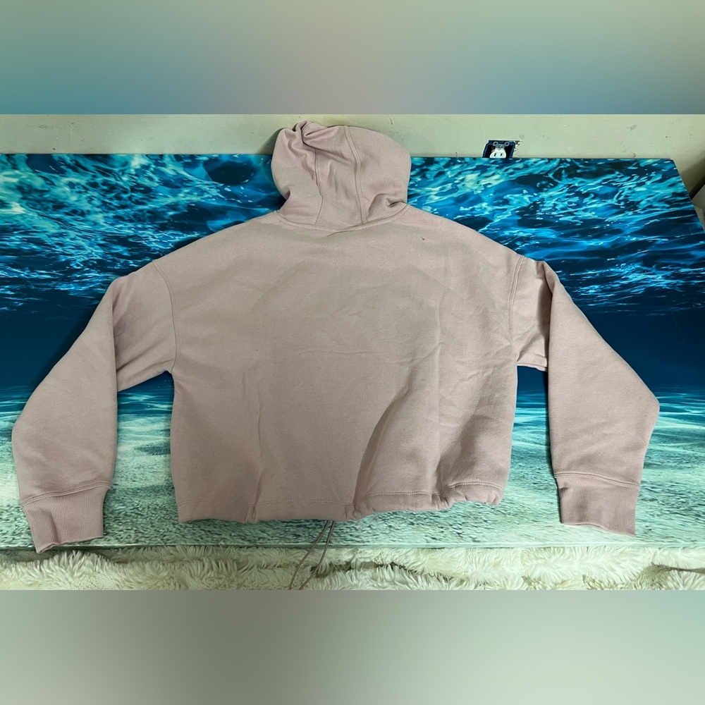 ❄️Calvin Klein Performance Womens Pink Triple Logo Hoodie Sweatshirt PFRT2065 L - Picture 8 of 9
